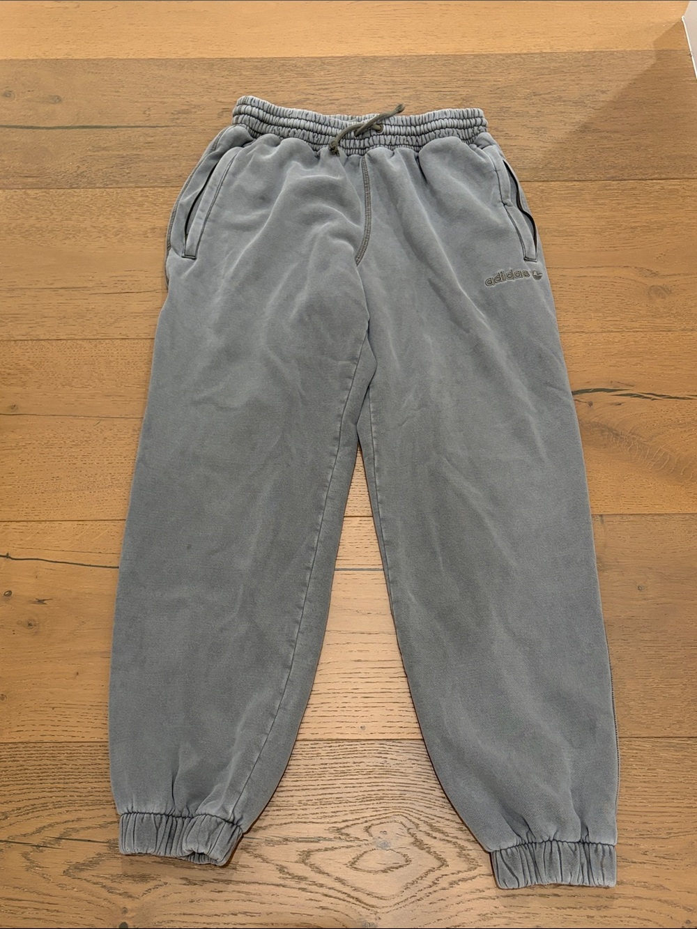 adidas Men's Gray Pullover-Style Joggers